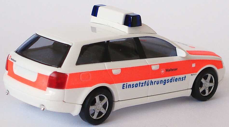 Foto 1:87 Audi A4 Avant 3.0 quattro (B6) ELW Malteser, Einsatzführungsdienst Busch 49263