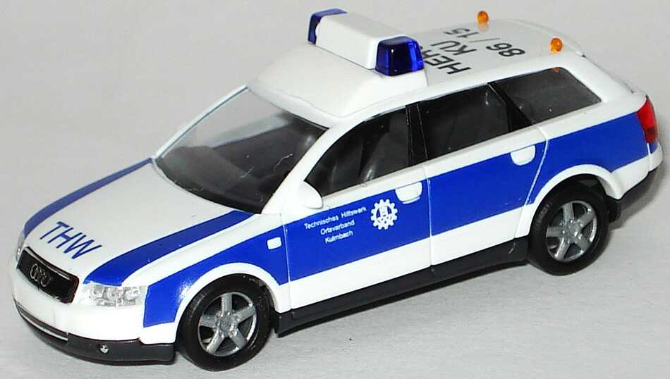 Foto 1:87 Audi A4 Avant 3.0 quattro (B6) THW Kulmbach, HEROS KU 86/15 Busch 49256