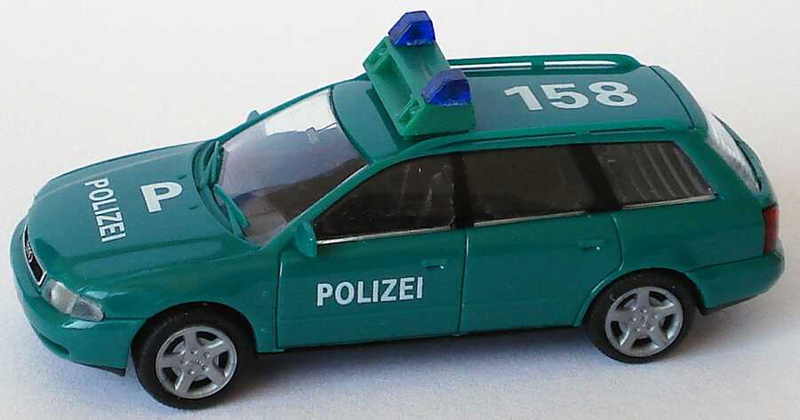 Foto 1:87 Audi A4 Avant (B5) Polizei grün P 158 Rietze 50790