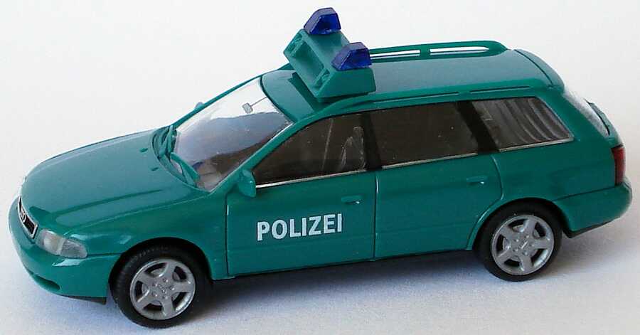 Foto 1:87 Audi A4 Avant (B5) Polizei grün Rietze 50790