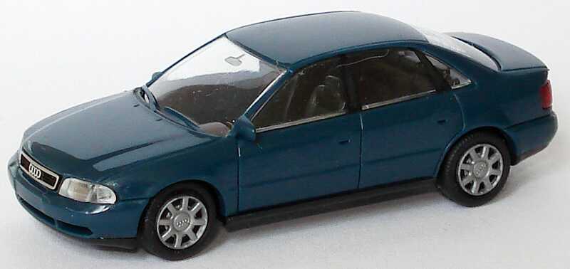 Foto 1:87 Audi A4 (B5) dunkelpetrolblau Rietze 10660