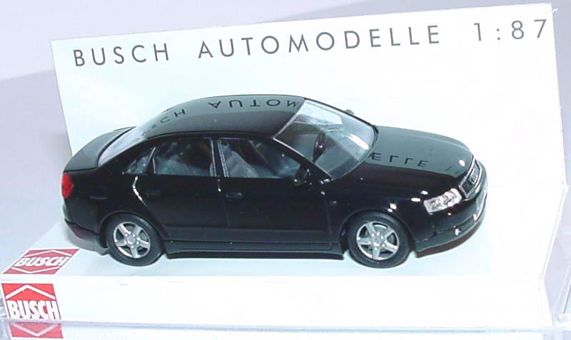 Foto 1:87 Audi A4 (B6) schwarz Busch 49200