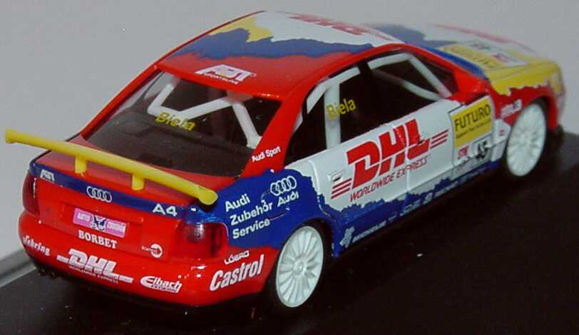 Foto 1:87 Audi A4 STW 1998 Abt, DHL Nr.45, Biela herpa 037655