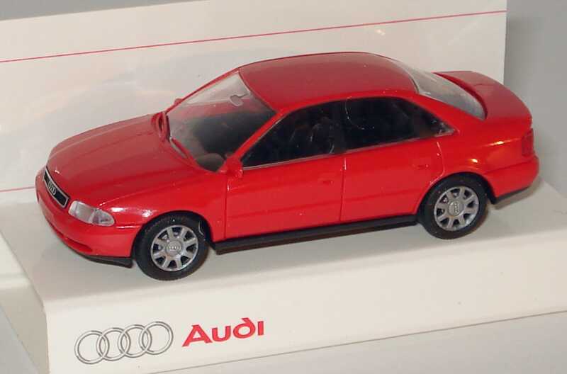Foto 1:87 Audi A4 (B5) rot Werbemodell Rietze