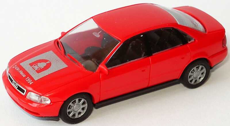 Foto 1:87 Audi A4 (B5) rot Köln Messe 1994 Rietze