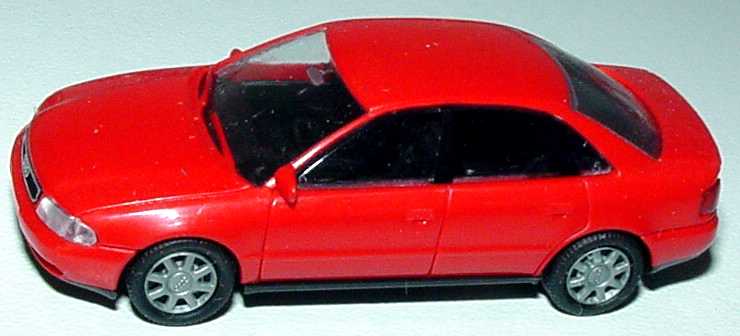 Foto 1:87 Audi A4 (B5) rot Rietze 10650