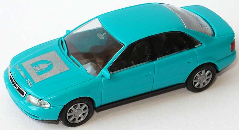 Foto 1:87 Audi A4 (B5) türkis Köln Messe 1994 Rietze