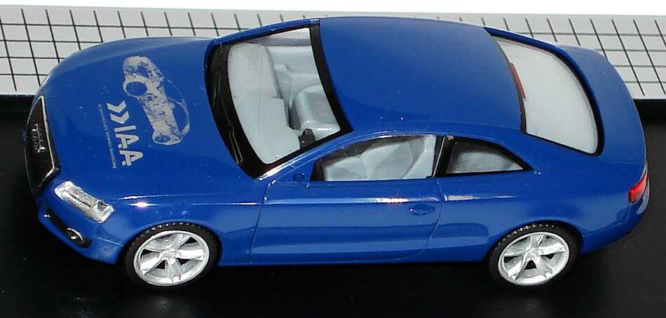 Foto 1:87 Audi A5 Coupé blau IAA - Sehen, was mogen bewegt, 62. International Automobilausstellung herpa 262514