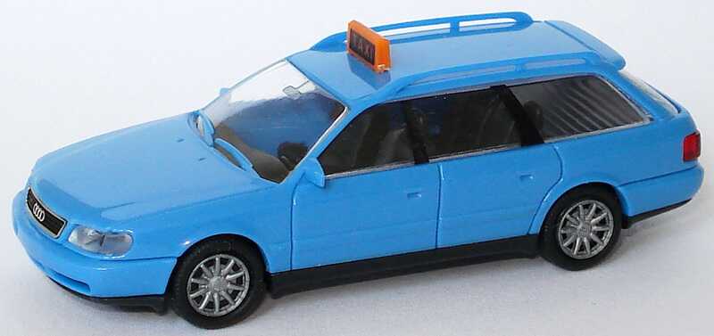 Foto 1:87 Audi A6 Avant (C4) Taxi blau Rietze