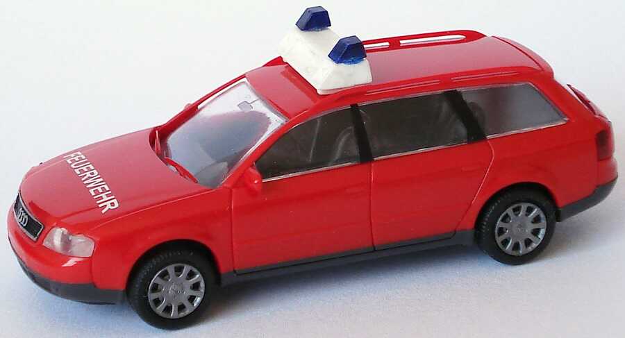 Foto 1:87 Audi A6 Avant (C5) Feuerwehr rot Rietze