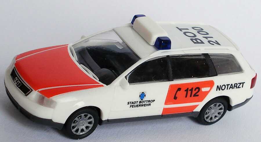 Foto 1:87 Audi A6 Avant (C5) NEF Notarzt Feuerwehr Stadt Bottrop, BOT 2100 Rietze 50937