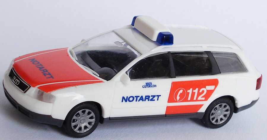 Foto 1:87 Audi A6 Avant (C5) NEF Notarzt Kreis Gütersloh Rietze 50937