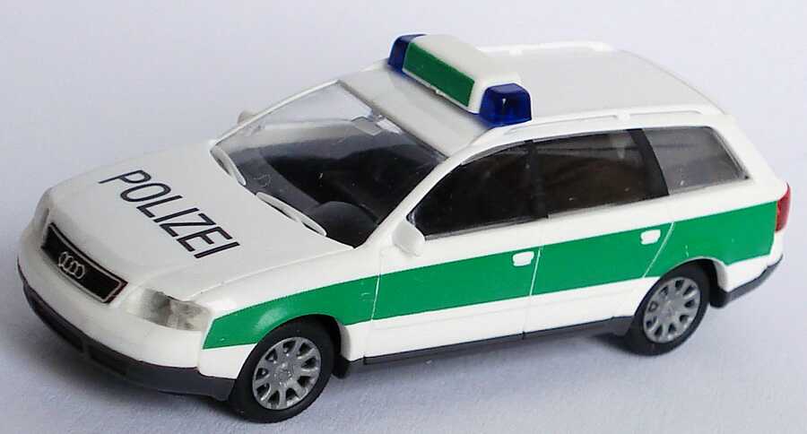 Foto 1:87 Audi A6 Avant (C5) Polizei Bayern weiß/grün Rietze 50940