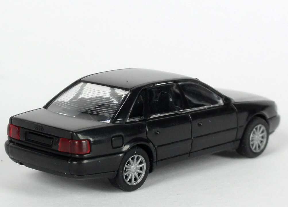 Foto 1:87 Audi A6 (C4) nachtblau Werbemodell Verpackungsaufdruck Vorsprung durch Technik Rietze