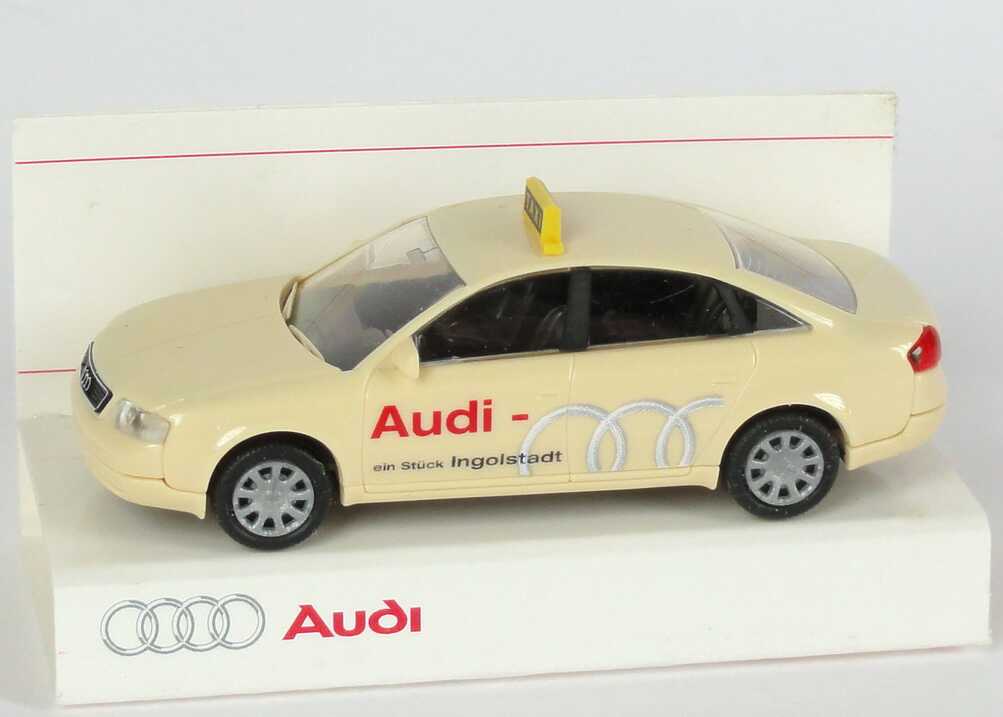 Foto 1:87 Audi A6 (C5) Taxi Audi - Ein Stück Ingolstadt, kleine Verpackung Werbemodell Rietze