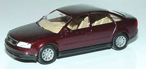 Foto 1:87 Audi A6 (C5) weinrot-met. Wiking