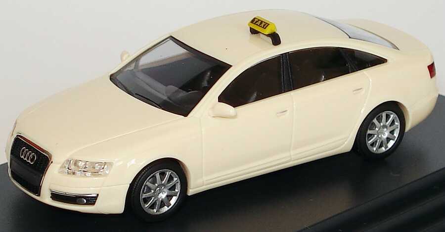 Foto 1:87 Audi A6 (C6) Taxi, Sockeldruck Audi A6 Limousine Taxi Werbemodell Busch