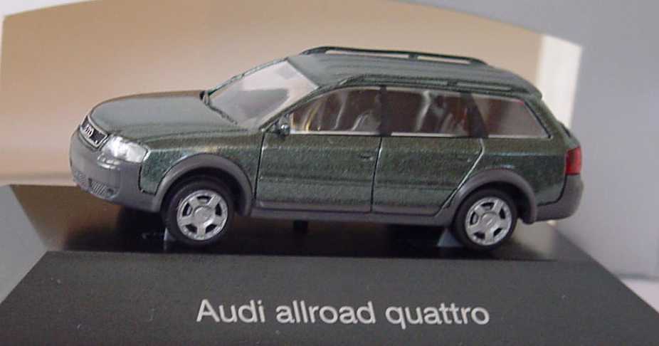 Foto 1:87 Audi A6 allroad quattro (C5) hochlandgrün-met. Werbemodell Rietze 5010006612