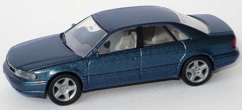 Foto 1:87 Audi A8 (D2) petrolblau-met. Rietze