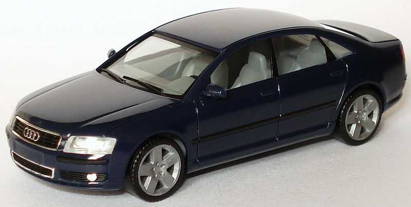 Foto 1:87 Audi A8 Mod. 2003 dunkelblau herpa 023139