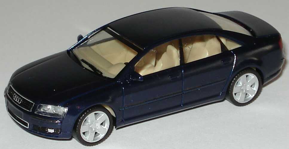 Foto 1:87 Audi A8 Mod. 2003 nachtblau-met. herpa