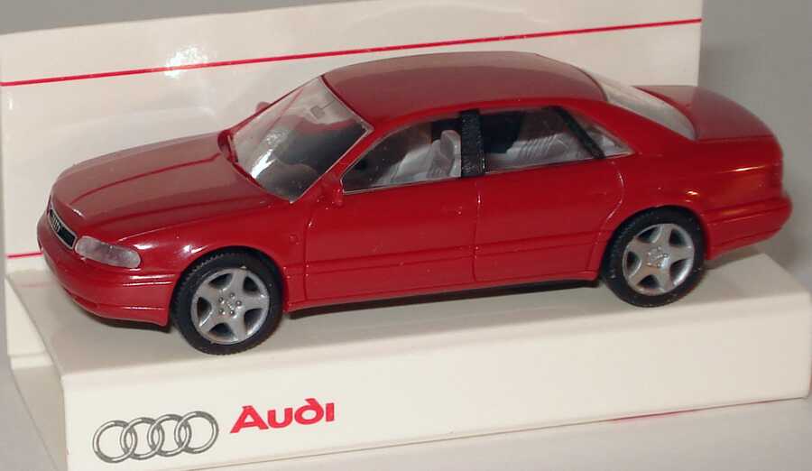 Foto 1:87 Audi A8 (D2) dunkelrot Werbemodell Rietze