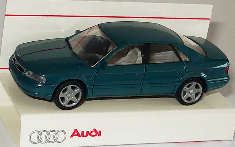 Foto 1:87 Audi A8 (D2) dunkeltürkis Werbemodell Rietze