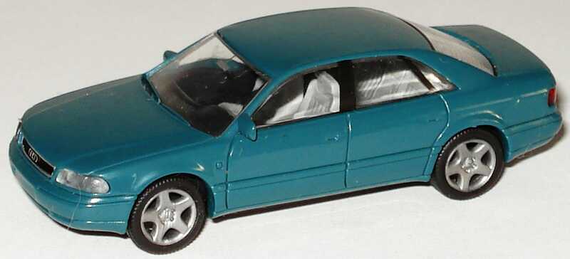 Foto 1:87 Audi A8 (D2) petrolblau Rietze