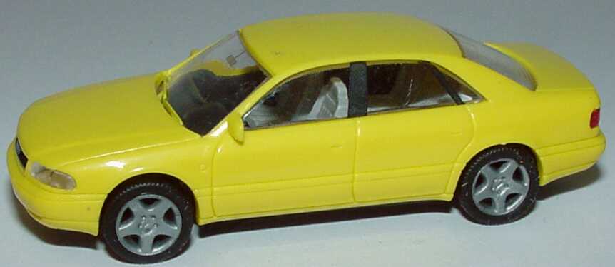 Foto 1:87 Audi A8 (D2) gelb Rietze 10590