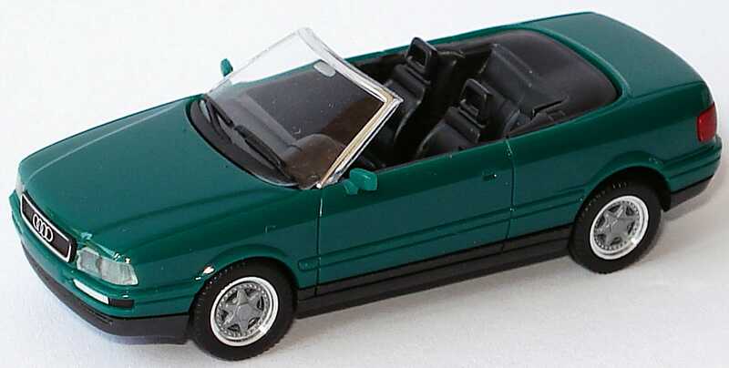 Foto 1:87 Audi Cabrio dunkelgrün, 2teilige Felgen herpa 021074