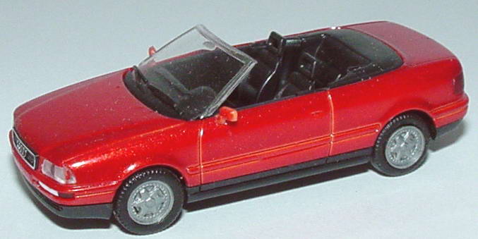 Foto 1:87 Audi Cabrio granatrot-met. (Fremdlackierung) herpa