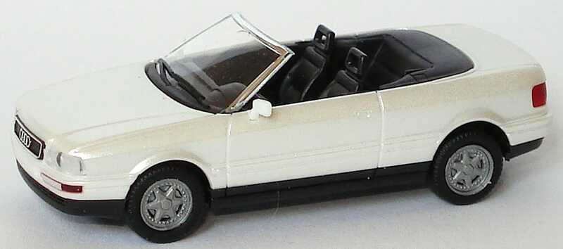 Foto 1:87 Audi Cabrio perlmuttweiß-met. herpa 031073
