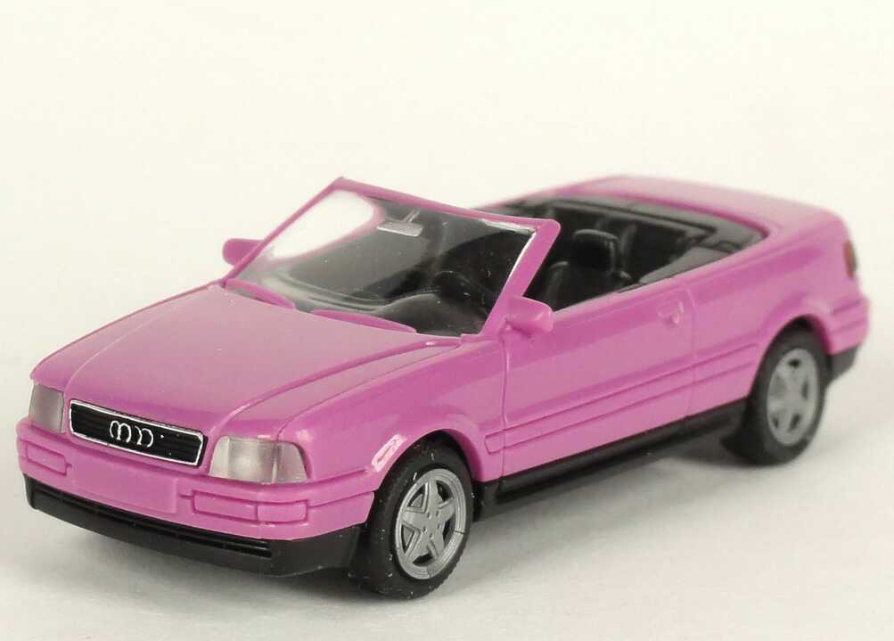 Foto 1:87 Audi Cabrio Typ P3 pink Verpackungsaufdruck Vorsprung durch Technik Audi Werbemodell Rietze 20000000052004