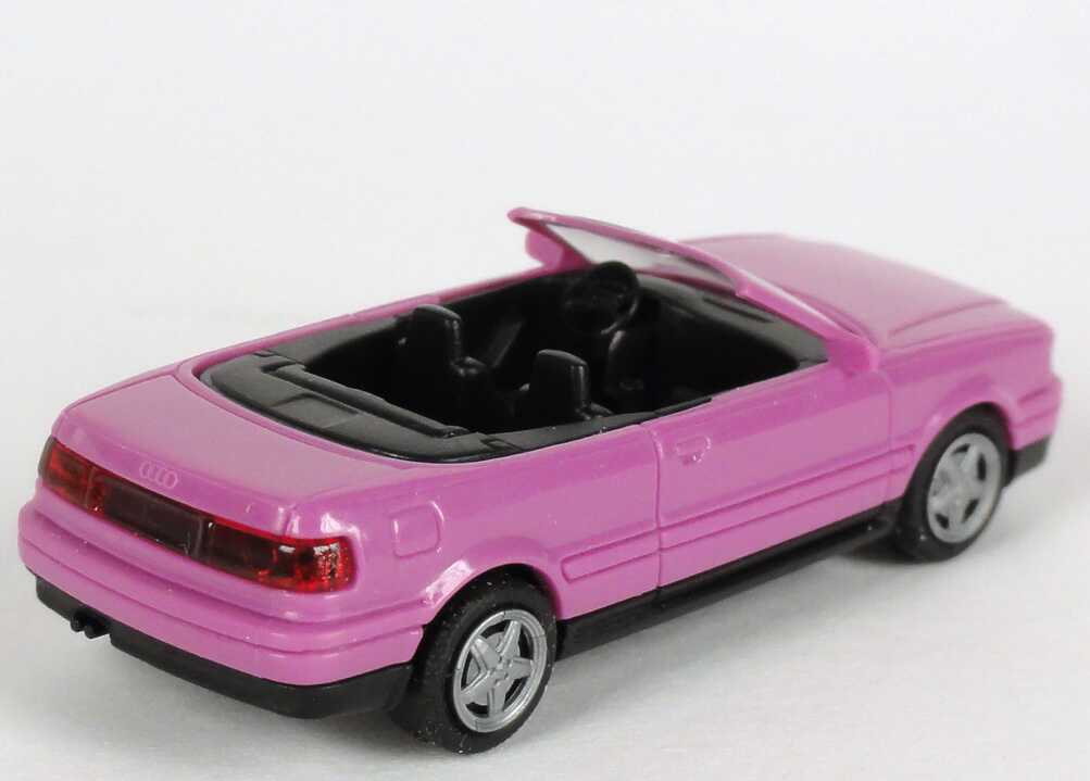 Foto 1:87 Audi Cabrio Typ P3 pink Verpackungsaufdruck Vorsprung durch Technik Audi Werbemodell Rietze 20000000052004