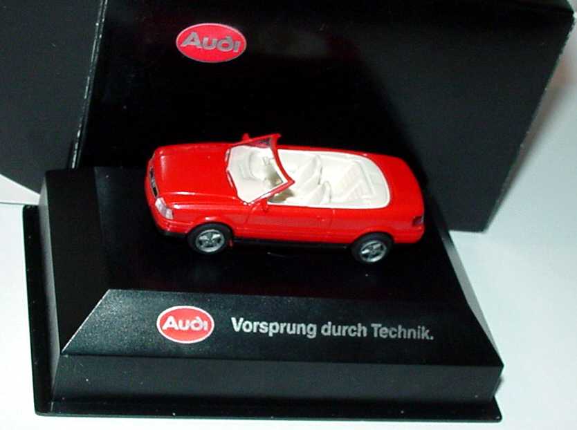 Foto 1:87 Audi Cabrio rot Werbemodell (in Brekina-Box) Rietze