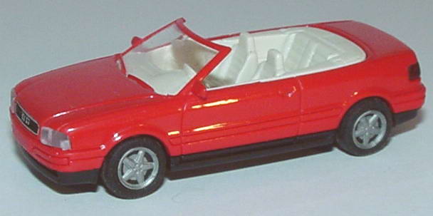 Foto 1:87 Audi Cabrio rot, IA weiß Rietze