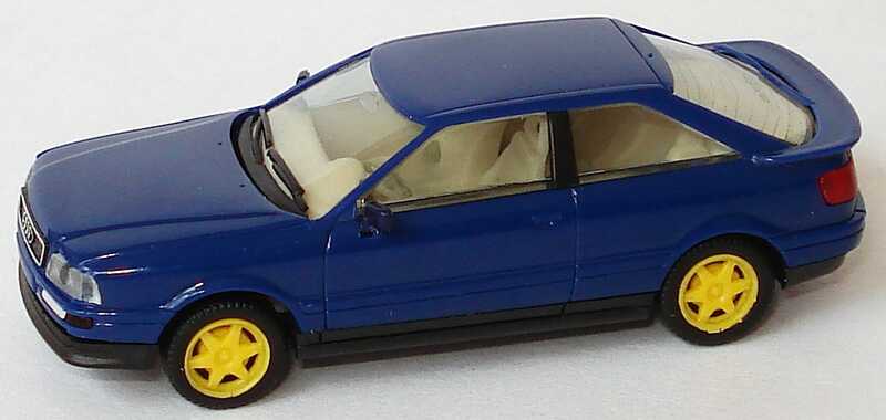 Foto 1:87 Audi Coupé dunkelblau, Felgen gelb herpa 021081