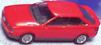 Foto 1:87 Audi Coupé quattro tomatenrot herpa