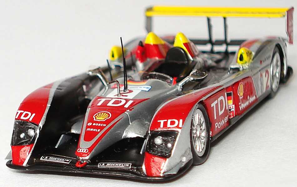 Foto 1:87 Audi R10 TDI 24h von Le Mans 2008 Nr.2, Capello / Kristensen / McNish (Sieger) Spark 87LM08