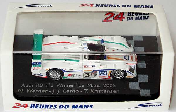 Foto 1:87 Audi R8 24h von Le Mans 2005 Audi Sport UK, ADT Nr.3, Werner / Letho / Kristensen Spark 87LM05