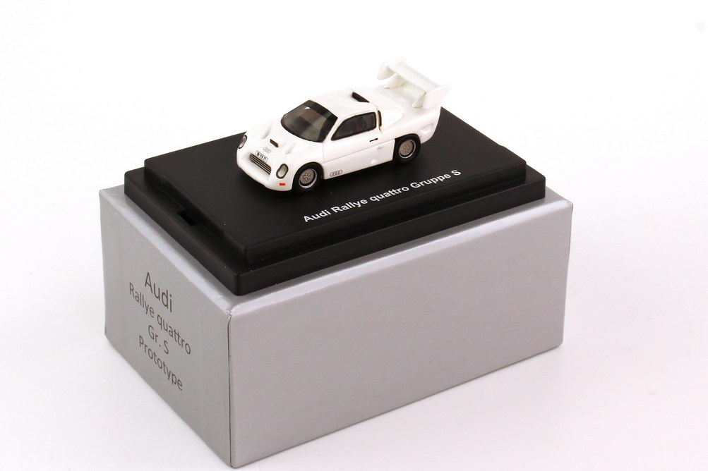 Foto 1:87 Audi Rallye quattro Gruppe S Prototype weiß JB-Modellautos JB33