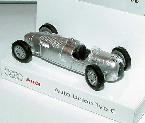 Foto 1:87 Audi Set Mit freundlicher Empfehlung (Audi A4 blau-met. + Autounion Typ C + CD) Rietze