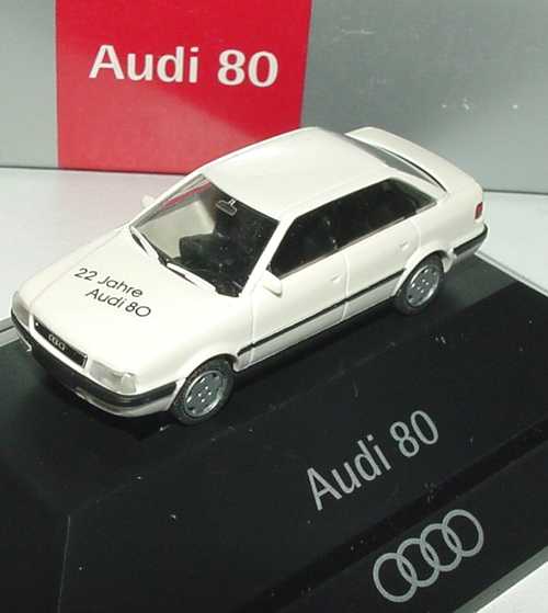 Foto 1:87 Audi Set Mitarbeiter-Infotage 1994 (Audi 80 22 Jahre Audi 80 + Audi A4 orange) Rietze