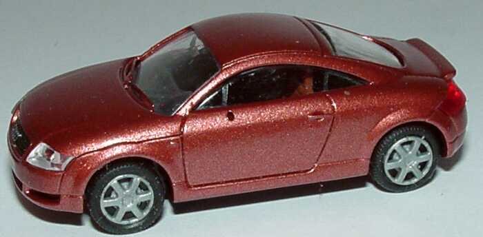 Foto 1:87 Audi TT Coupé (8N) mit Heckspoiler rosérot-met. Rietze 20944