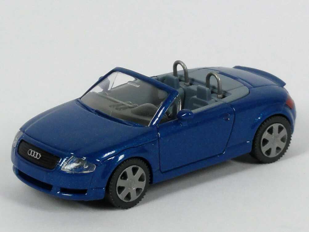 Foto 1:87 Audi TT Roadster (8N) mit Heckspoiler blau-met. Intermodellbau 2003 Wiking 13103