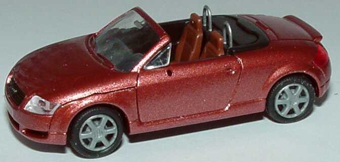 Foto 1:87 Audi TT Roadster (8N) mit Heckspoiler rosérot-met. Rietze 20950