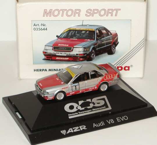 Foto 1:87 Audi V8 Evolution DTM 1992 AZR Nr.1, Frank Biela herpa 035644