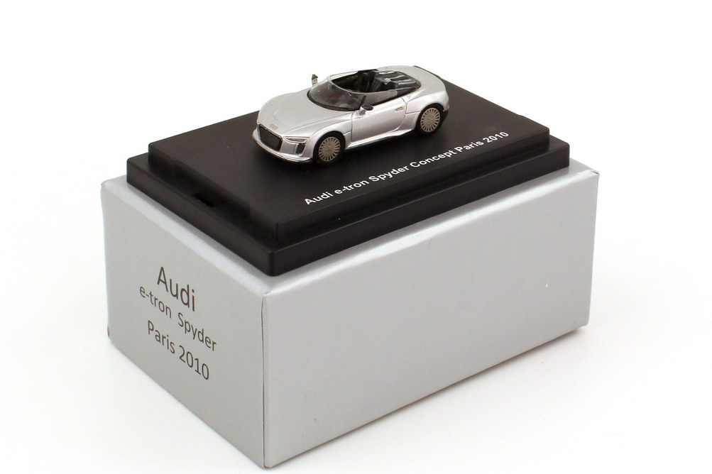 Foto 1:87 Audi e-tron Spyder Concept silber-met. Paris 2010 JB-Modellautos JB35