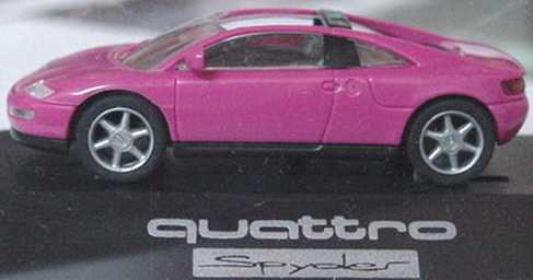Foto 1:87 Audi quattro Spyder rotviolett Rietze 80011