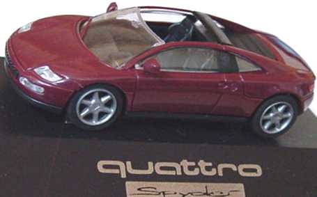 Foto 1:87 Audi quattro Spyder weinrot Rietze 80007